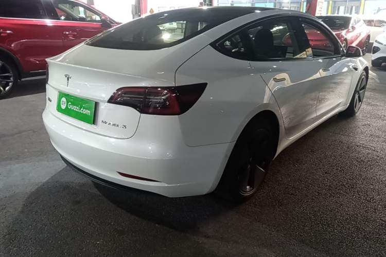Used Tesla Model 3 2021 Standard Range Rear-Drive Upgraded Version Rear Right 45 Deg