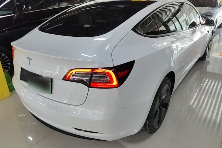 Used Tesla Model 3 2021 Standard Range Rear-Drive Upgraded Version Rear Right 45 Deg