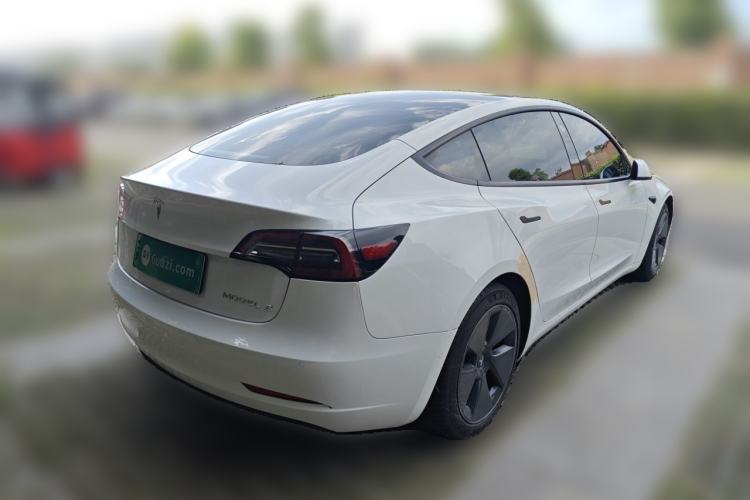 Used Tesla Model 3 2021 Standard Range Rear-Wheel Drive Upgraded Version 3D6 Rear Right 45 Deg