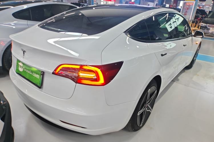 Used Tesla Model 3 2021 Standard Range Rear-Drive Upgraded Version Rear Right 45 Deg
