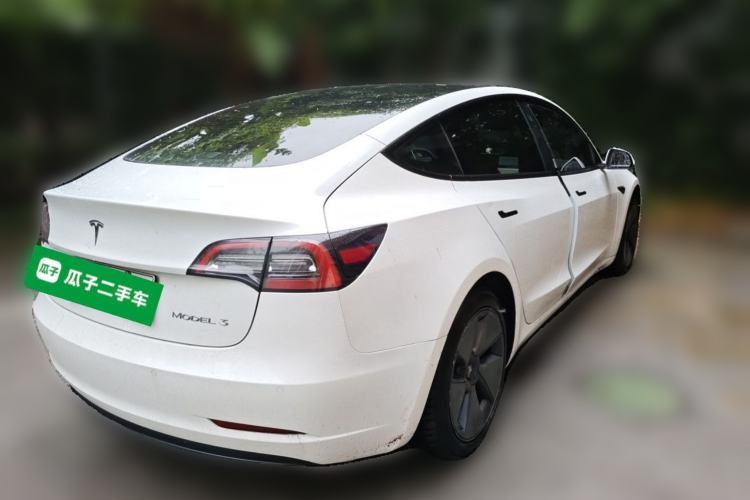 Used Tesla Model 3 2021 Standard Range Rear-Drive Upgraded Version Rear Right 45 Deg