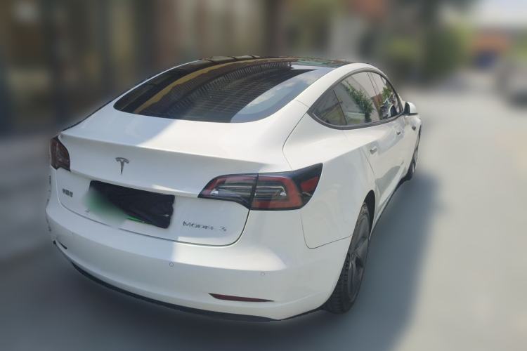 Used Tesla Model 3 2021 Standard Range Rear-Drive Upgraded Version Rear Right 45 Deg