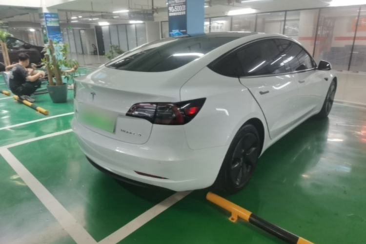 Used Tesla Model 3 2021 Revised Version Standard Range Rear-Wheel Drive Upgraded Edition 3D1 Rear Right 45 Deg