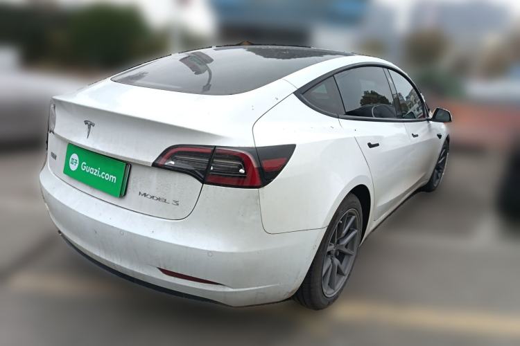 Used Tesla Model 3 2021 Standard Range Rear-Wheel Drive Upgraded Version 3D6 Rear Right 45 Deg