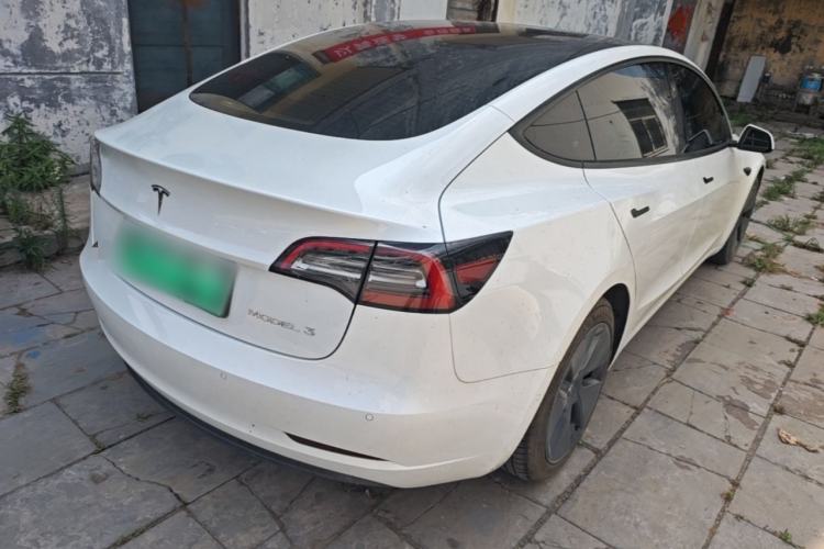 Used Tesla Model 3 2021 Standard Range Rear-Drive Upgraded Version Rear Right 45 Deg