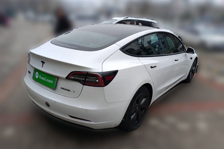Used Tesla Model 3 2021 Standard Range Rear-Drive Upgraded Version Rear Right 45 Deg