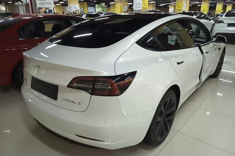 Used Tesla Model 3 2021 Revised Version Standard Range Rear-Wheel Drive Upgraded Edition 3D1 Rear Right 45 Deg