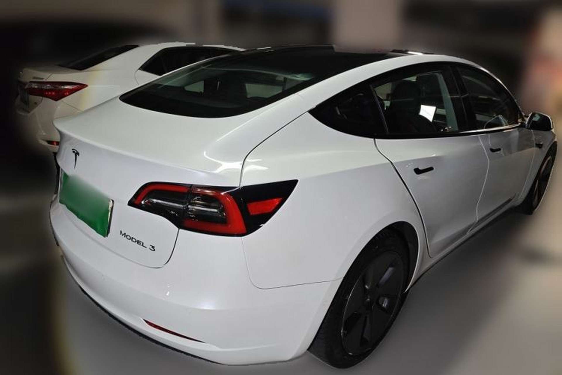 Used Tesla Model 3 2021 Standard Range Rear-Drive Upgraded Version Rear Right 45 Deg
