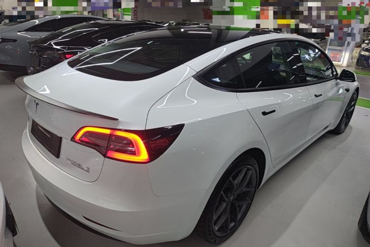 Used Tesla Model 3 2021 Performance High-Performance All-Wheel-Drive Version 3D6 Rear Right 45 Deg