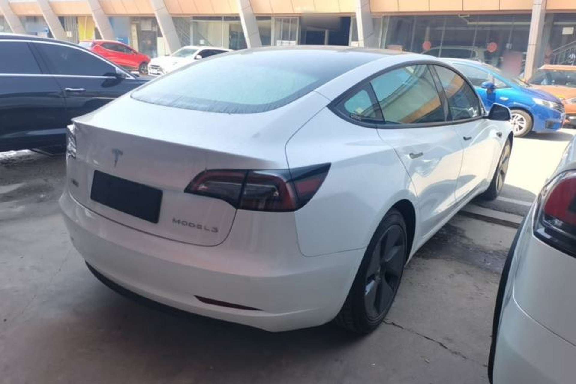 Used Tesla Model 3 2021 Standard Range Rear-Drive Upgraded Version Rear Right 45 Deg