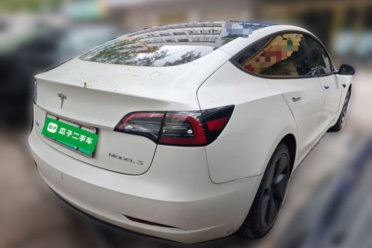 Used Tesla Model 3 2021 Standard Range Rear-Wheel Drive Upgraded Version 3D6 Rear Right 45 Deg