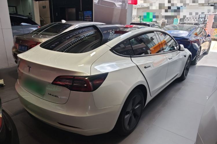 Used Tesla Model 3 2021 Revised Version Standard Range Rear-Wheel Drive Upgraded Edition 3D1 Rear Right 45 Deg