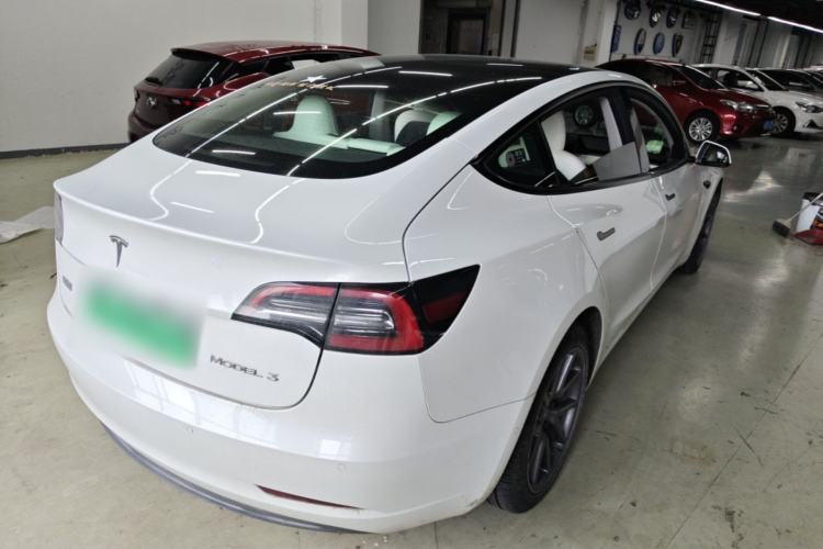 Used Tesla Model 3 2021 Standard Range Rear-Wheel Drive Upgraded Version 3D6 Rear Right 45 Deg