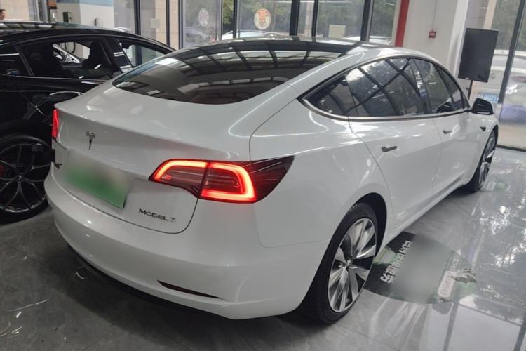 Used Tesla Model 3 2021 Standard Range Rear-Drive Upgraded Version Rear Right 45 Deg