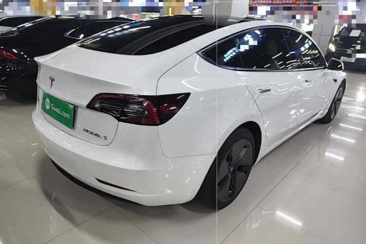 Used Tesla Model 3 2021 Standard Range Rear-Wheel Drive Upgraded Version 3D6 Rear Right 45 Deg