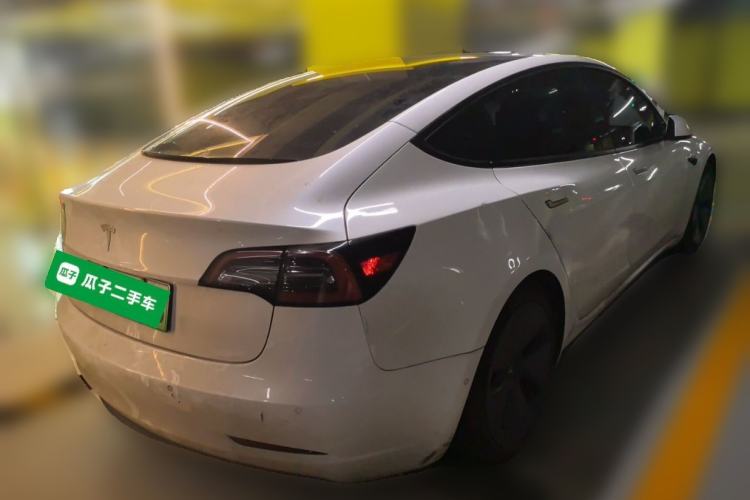 Used Tesla Model 3 2021 Revised Version Standard Range Rear-Wheel Drive Upgraded Edition 3D1 Rear Right 45 Deg