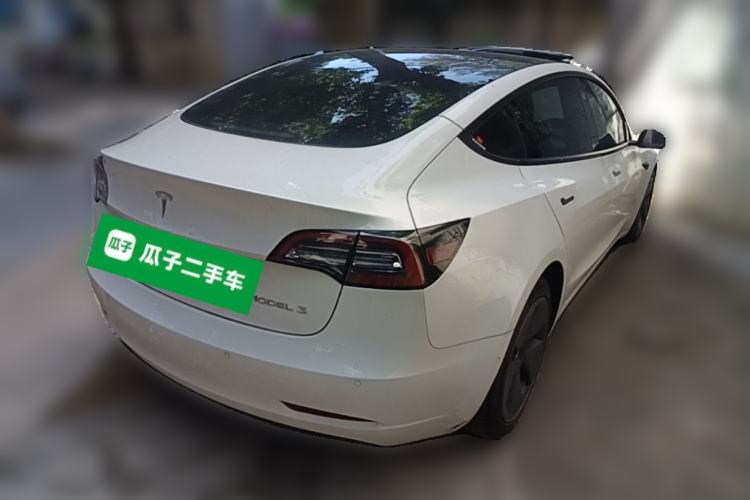 Used Tesla Model 3 2021 Revised Version Standard Range Rear-Wheel Drive Upgraded Edition 3D1 Rear Right 45 Deg