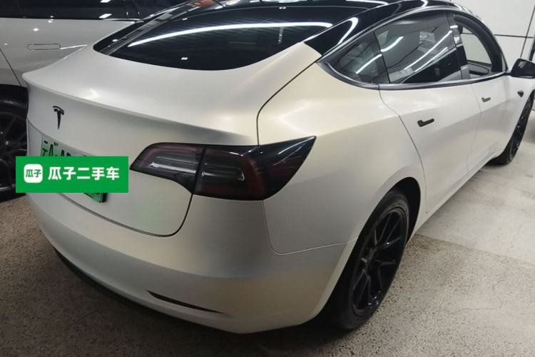 Used Tesla Model 3 2021 Standard Range Rear-Wheel Drive Upgraded Version 3D6 Rear Right 45 Deg