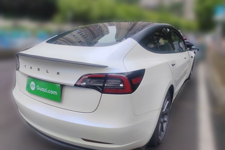 Used Tesla Model 3 2021 Standard Range Rear-Wheel Drive Upgraded Version 3D6 Rear Right 45 Deg