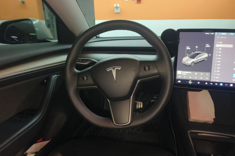Used Tesla Model 3 2021 Performance High-Performance All-Wheel-Drive Version Steering Wheel