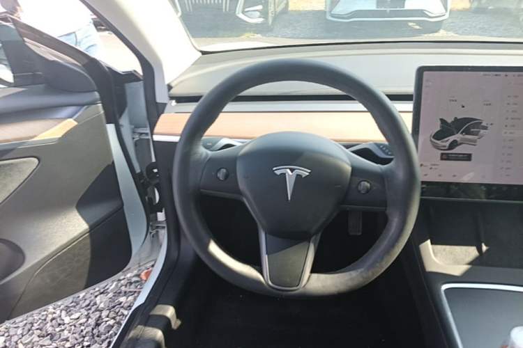 Used Tesla Model 3 2021 Revised Version Standard Range Rear-Wheel Drive Upgraded Edition 3D1 Steering Wheel
