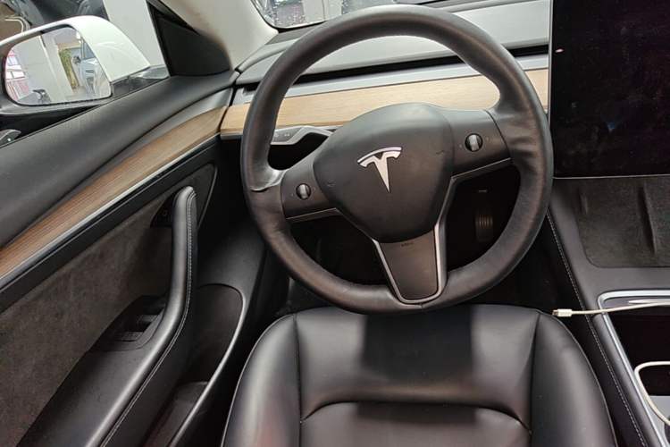 Used Tesla Model 3 2021 Revised Version Standard Range Rear-Wheel Drive Upgraded Edition 3D1 Steering Wheel