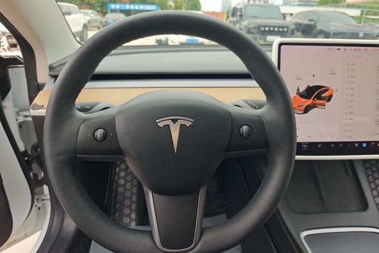 Used Tesla Model 3 2021 Revised Version Standard Range Rear-Wheel Drive Upgraded Edition 3D1 Steering Wheel