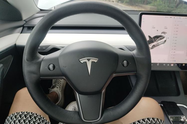 Used Tesla Model 3 2021 Performance High-Performance All-Wheel-Drive Version Steering Wheel