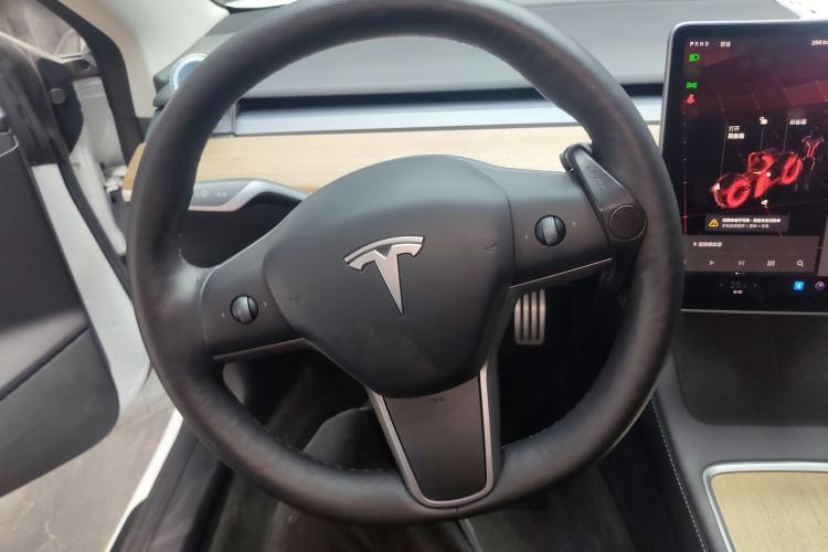 Used Tesla Model 3 2021 Revised Version II – Performance High-Performance All-Wheel-Drive Edition Steering Wheel
