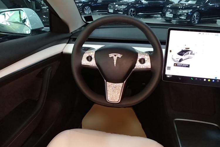 Used Tesla Model 3 2021 Standard Range Rear-Wheel Drive Upgraded Version 3D6 Steering Wheel