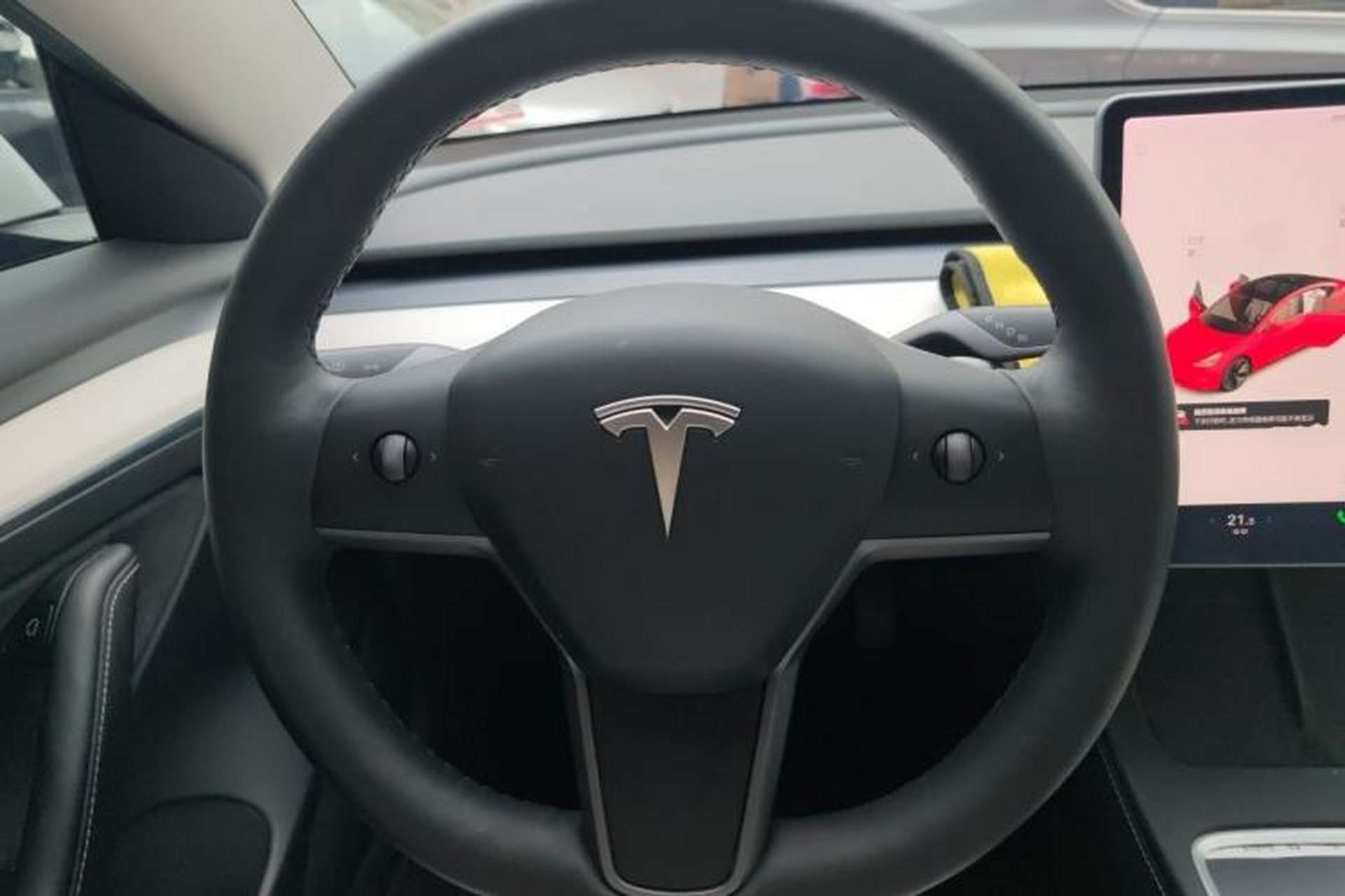 Used Tesla Model 3 2021 Revised Version Standard Range Rear-Wheel Drive Upgraded Edition 3D1 Steering Wheel