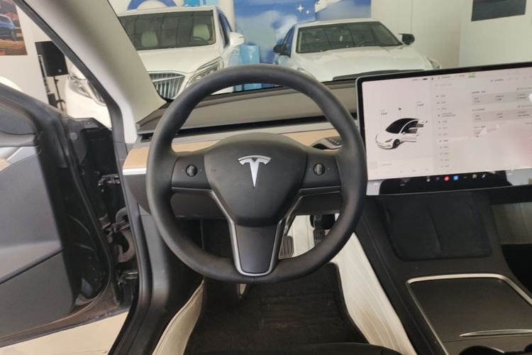 Used Tesla Model 3 2021 Standard Range Rear-Wheel Drive Upgraded Version 3D6 Steering Wheel