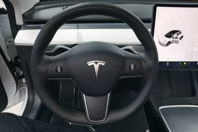 Used Tesla Model 3 2021 Performance High-Performance All-Wheel-Drive Version Steering Wheel