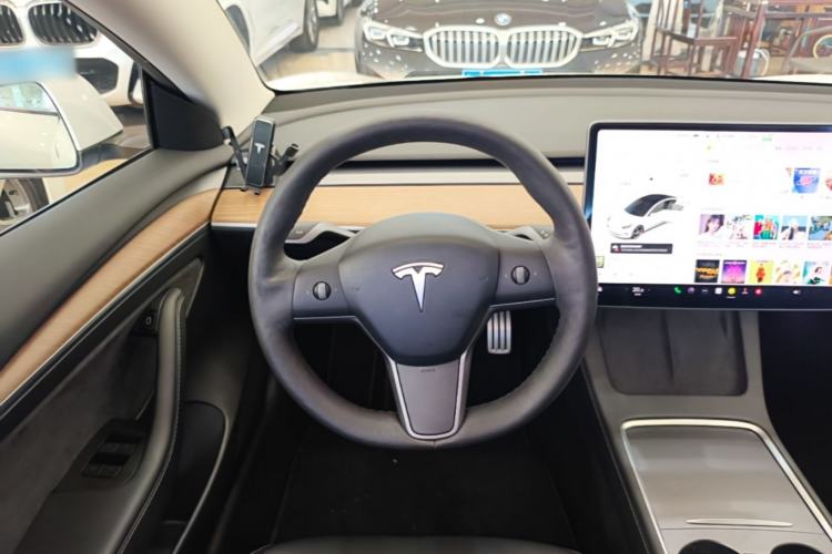 Used Tesla Model 3 2021 Performance High-Performance All-Wheel-Drive Version 3D6 Steering Wheel