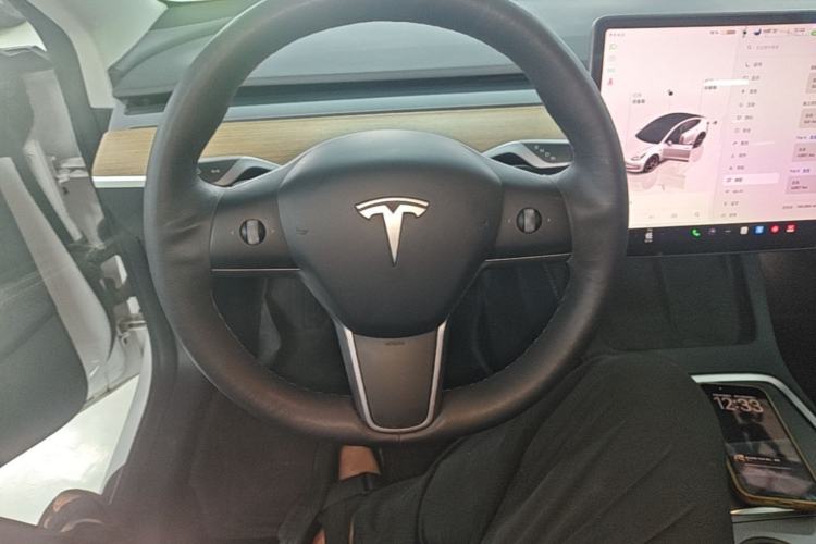 Used Tesla Model 3 2021 Performance High-Performance All-Wheel-Drive Version 3D6 Steering Wheel