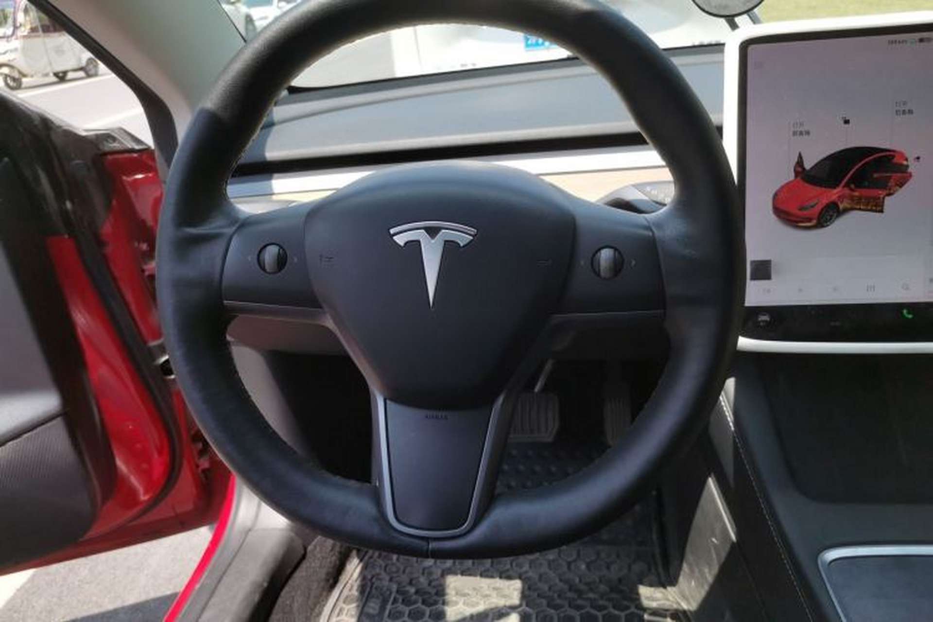 Used Tesla Model 3 2021 Standard Range Rear-Wheel Drive Upgraded Version 3D6 Steering Wheel