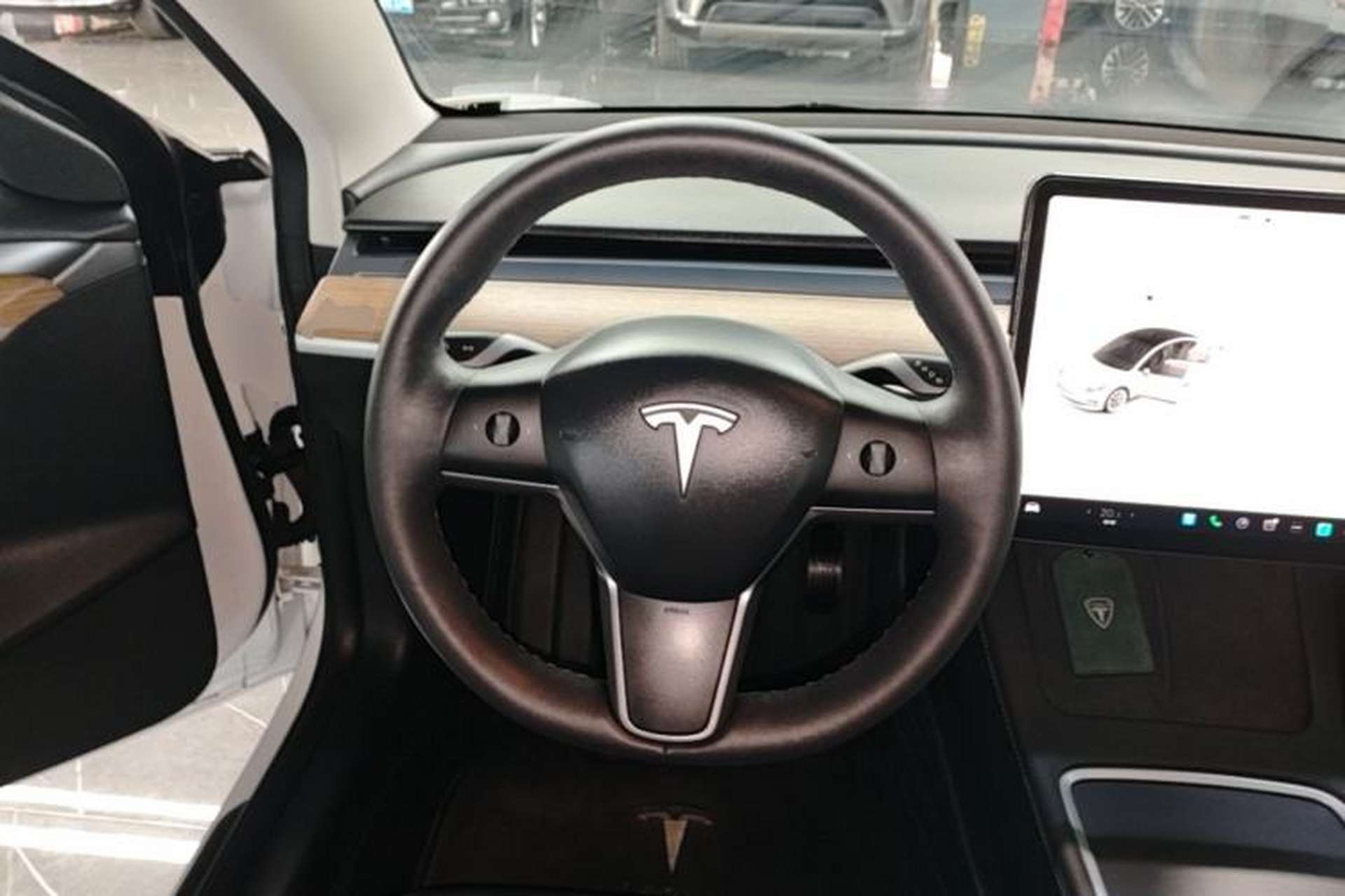 Used Tesla Model 3 2021 Standard Range Rear-Wheel Drive Upgraded Version 3D6 Steering Wheel