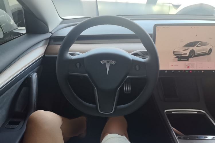 Used Tesla Model 3 2021 Revised Version II – Performance High-Performance All-Wheel-Drive Edition Steering Wheel