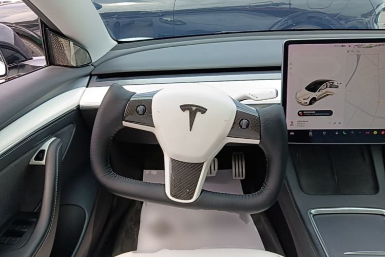 Used Tesla Model 3 2021 Performance High-Performance All-Wheel-Drive Version Steering Wheel