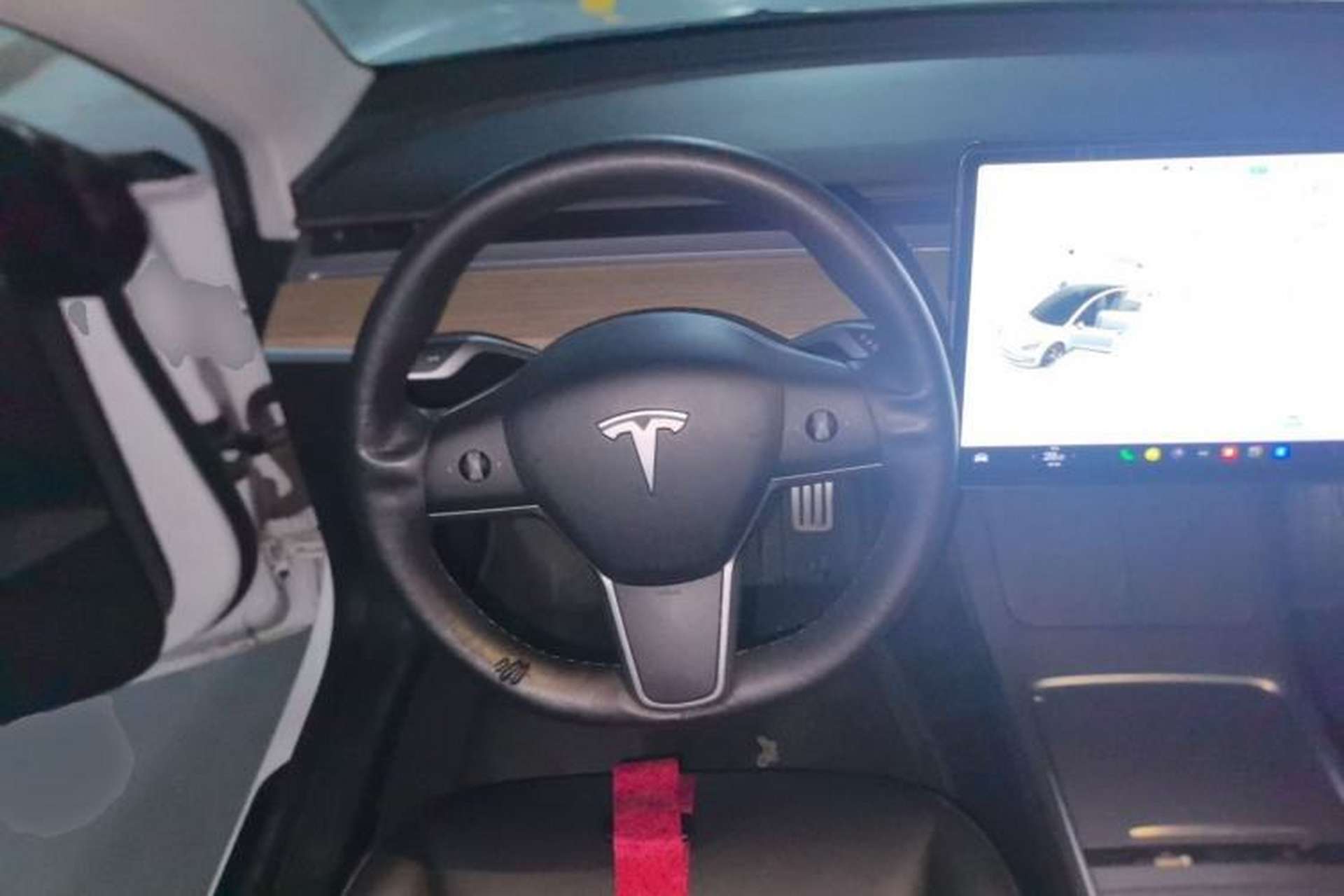 Used Tesla Model 3 2021 Performance High-Performance All-Wheel-Drive Version Steering Wheel