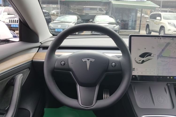 Used Tesla Model 3 2021 Performance High-Performance All-Wheel-Drive Version 3D6 Steering Wheel