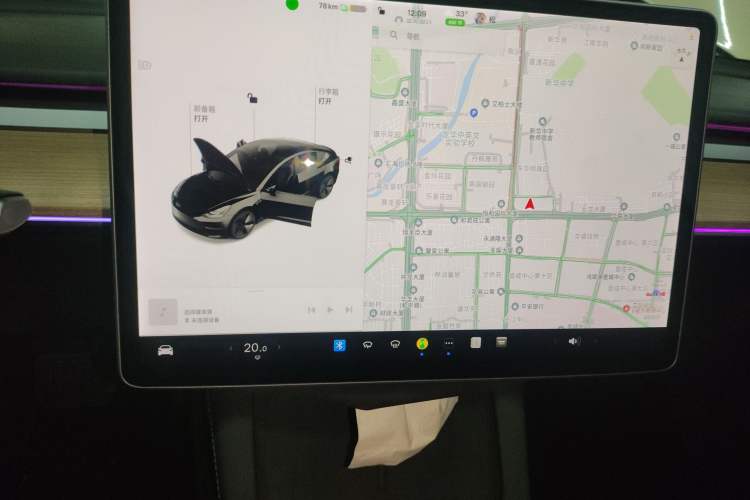 Used Tesla Model 3 2021 Revised Version Standard Range Rear-Wheel Drive Upgraded Edition 3D1 Audio And AC Panel