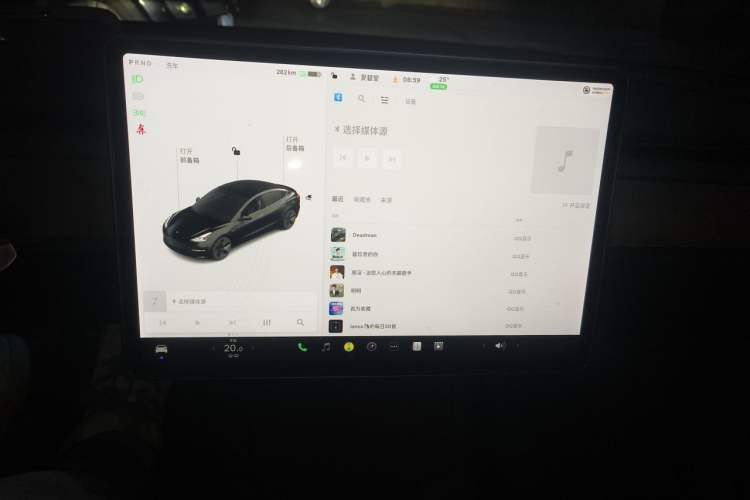 Used Tesla Model 3 2021 Standard Range Rear-Drive Upgraded Version Audio And AC Panel