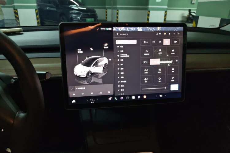 Used Tesla Model 3 2021 Revised Version Standard Range Rear-Wheel Drive Upgraded Edition 3D1 Audio And AC Panel