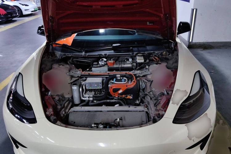 Used Tesla Model 3 2021 Standard Range Rear-Wheel Drive Upgraded Version 3D6 Engine Bay