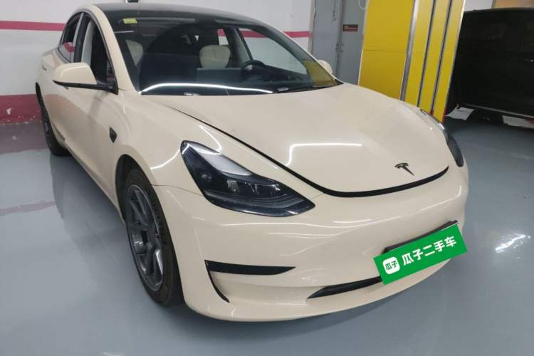 Used Tesla Model 3 2021 Revised Version Standard Range Rear-Wheel Drive Upgraded Edition 3D1 Front Right 45 Deg