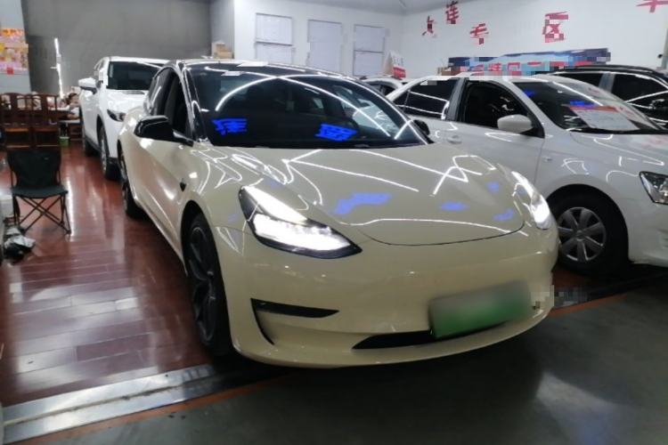Used Tesla Model 3 2021 Performance High-Performance All-Wheel-Drive Version Front Right 45 Deg