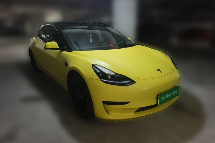 Used Tesla Model 3 2021 Standard Range Rear-Drive Upgraded Version Front Right 45 Deg