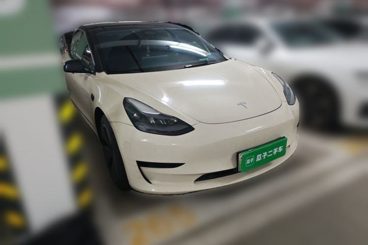 Used Tesla Model 3 2021 Revised Version Standard Range Rear-Wheel Drive Upgraded Edition 3D1 Front Right 45 Deg
