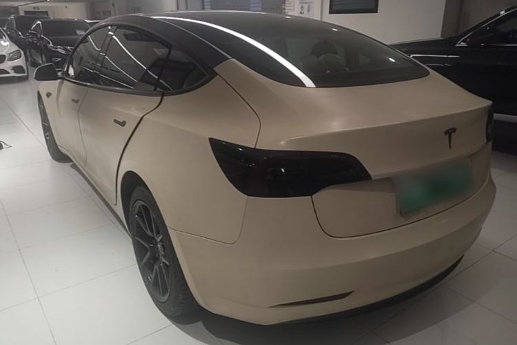 Used Tesla Model 3 2021 Standard Range Rear-Wheel Drive Upgraded Version 3D6 Rear Left 45 Deg